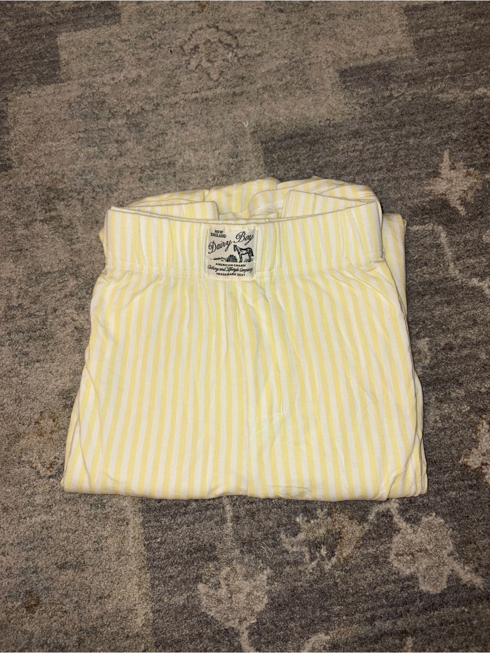 Dairy Boy Butter Yellow PJ Set - L - Picture 2 of 10